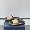 Louis Vuitton Sunbath Men's Gold Leather Slide