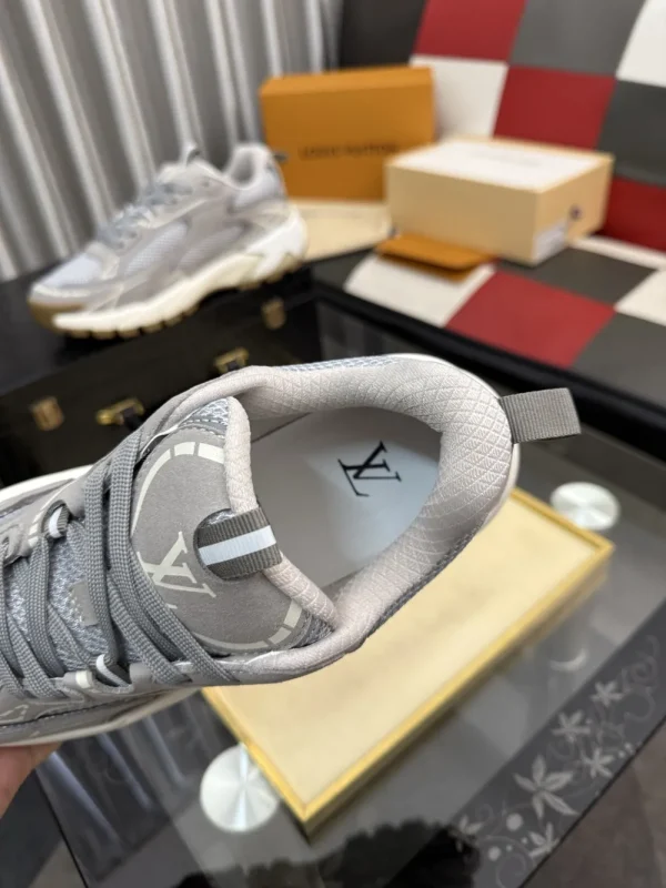 Louis Vuitton LV Tatic Runner Grey Silk Sneaker