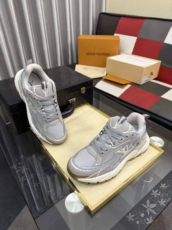 Louis Vuitton LV Tatic Runner Grey Silk Sneaker