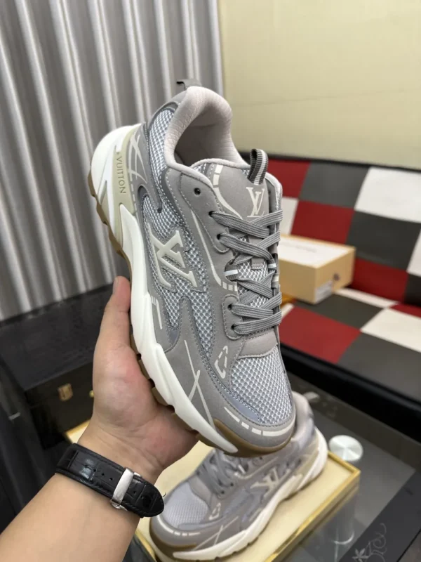 Louis Vuitton LV Tatic Runner Grey Silk Sneaker