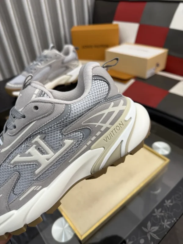 Louis Vuitton LV Tatic Runner Grey Silk Sneaker