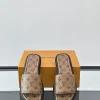 Louis Vuitton Men's Brown Leather Slide Comfort Mule