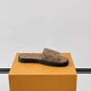 Louis Vuitton Men's Brown Leather Slide Comfort Mule
