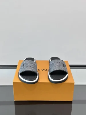 Louis Vuitton Men's LV Easy Mules Leather Slides