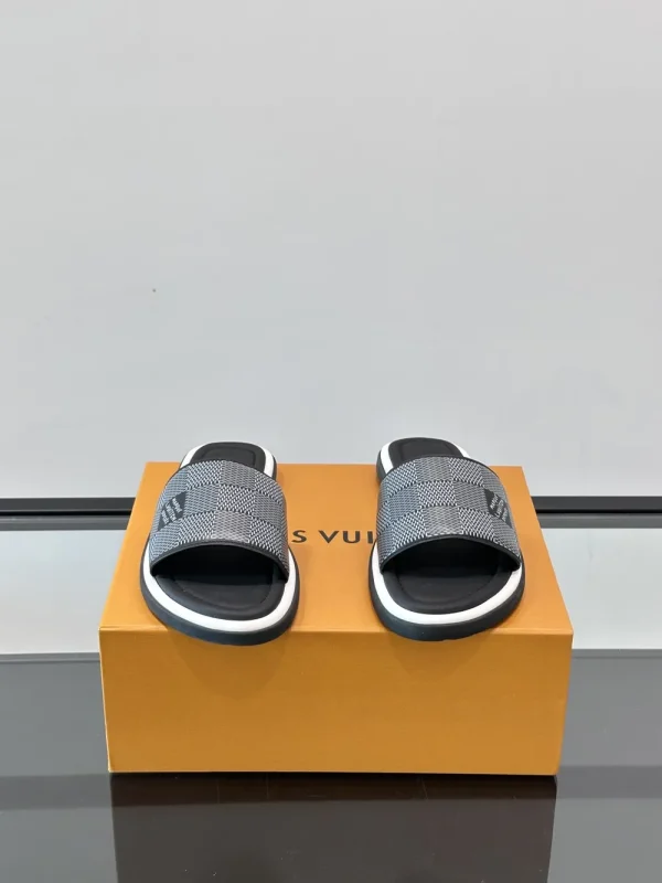 Louis Vuitton Men's LV Easy Mules Leather Slides