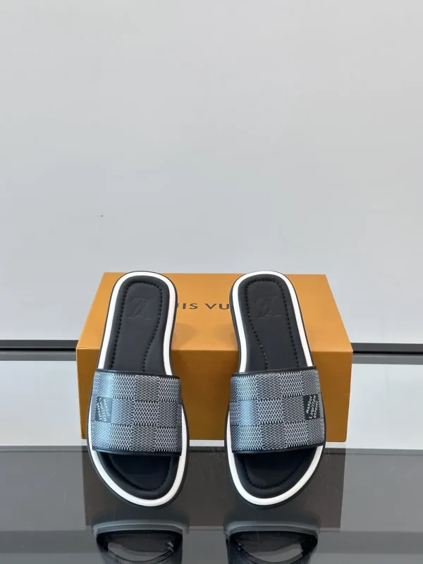 Louis Vuitton Men's LV Easy Mules Leather Slides