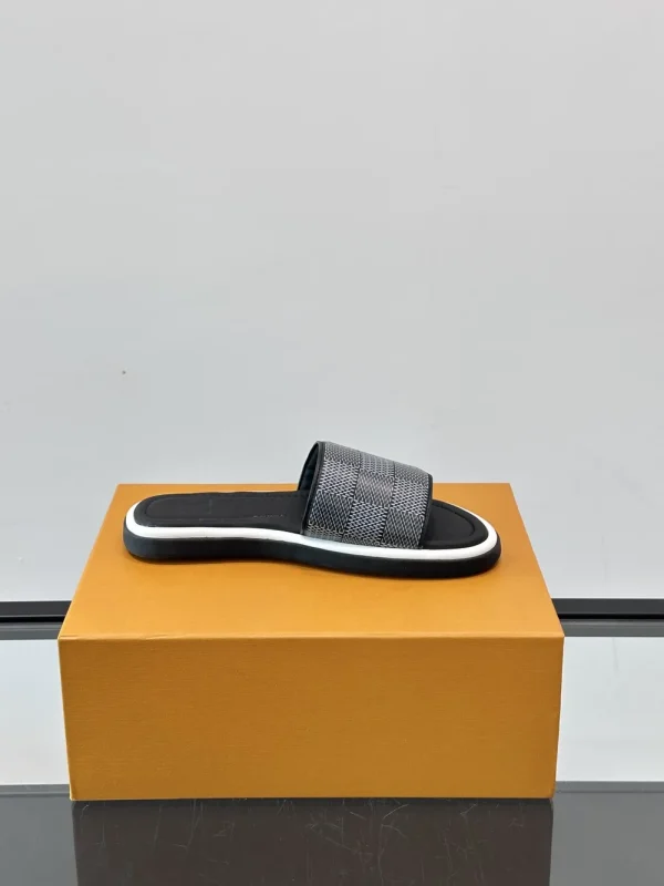 Louis Vuitton Men's LV Easy Mules Leather Slides