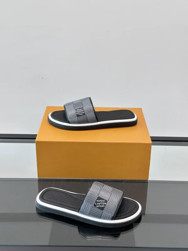 Louis Vuitton Men's LV Easy Mules Leather Slides