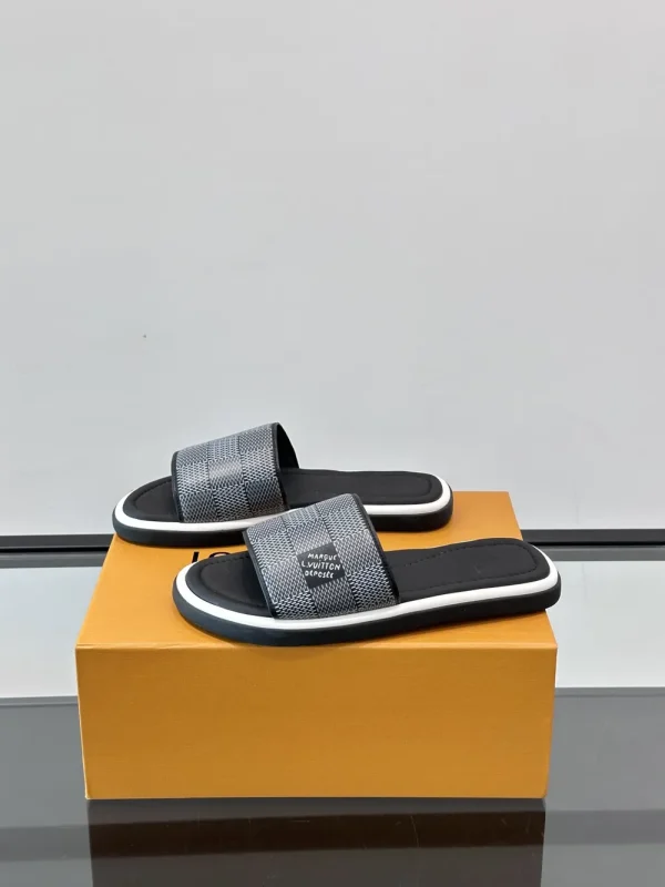 Louis Vuitton Men's LV Easy Mules Leather Slides