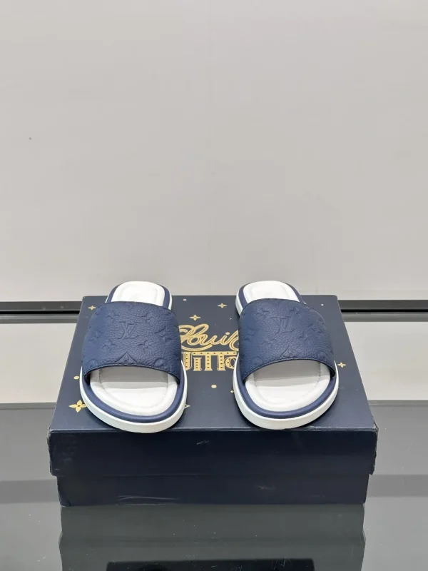 Louis Vuitton Men's Pool Pillow Slide Beige