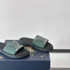 Louis Vuitton Miami Mule Men's Green Canvas Slide