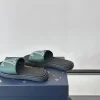 Louis Vuitton Miami Mule Men's Green Canvas Slide