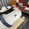 Louis Vuitton Miami Mule Men's White Cowhide Slide