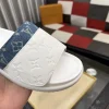 Louis Vuitton Miami Mule Men's White Cowhide Slide