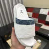 Louis Vuitton Miami Mule Men's White Cowhide Slide