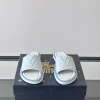 Louis Vuitton Miami Mule Men's White Leather Slide