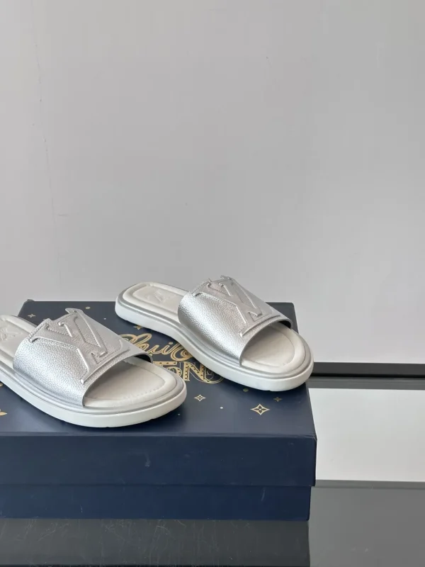 Louis Vuitton Miami Mule Men's White Slide