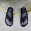 Louis Vuitton Mirabeau Men's Black Leather Sandal