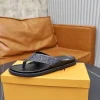 Louis Vuitton Mirabeau Men's Black Leather Sandal