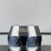 Louis Vuitton Portofino Mule Blue Canvas Slide