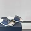 Louis Vuitton Portofino Mule Blue Canvas Slide