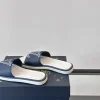 Louis Vuitton Portofino Mule Blue Canvas Slide