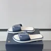 Louis Vuitton Portofino Mule Blue Canvas Slide