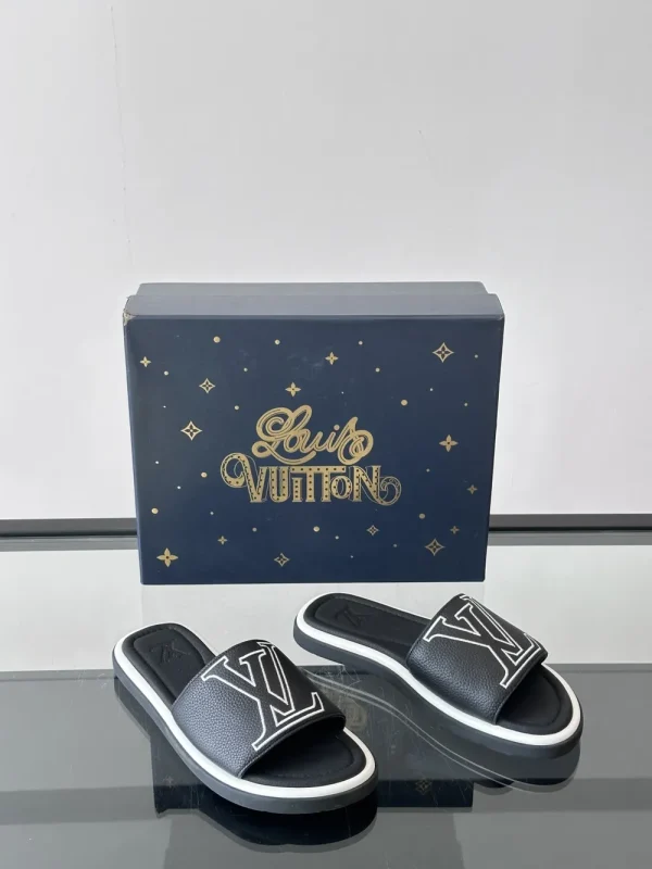 Louis Vuitton Portofino Mule Men's Black Slide