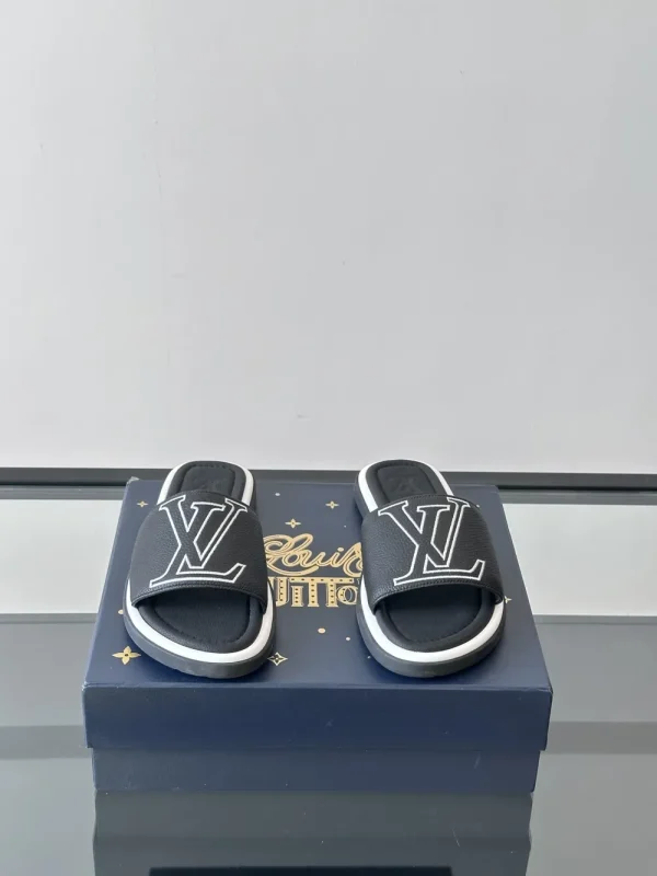 Louis Vuitton Portofino Mule Men's Black Slide