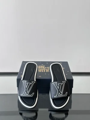 Louis Vuitton Portofino Mule Men's Black Slide