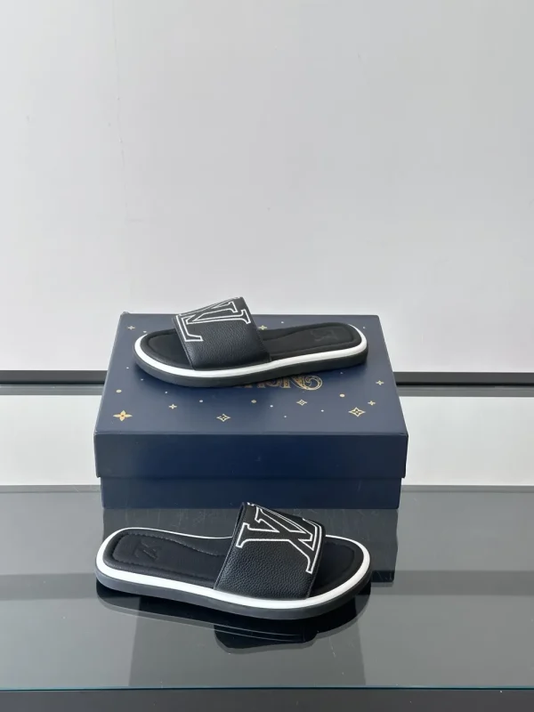 Louis Vuitton Portofino Mule Men's Black Slide