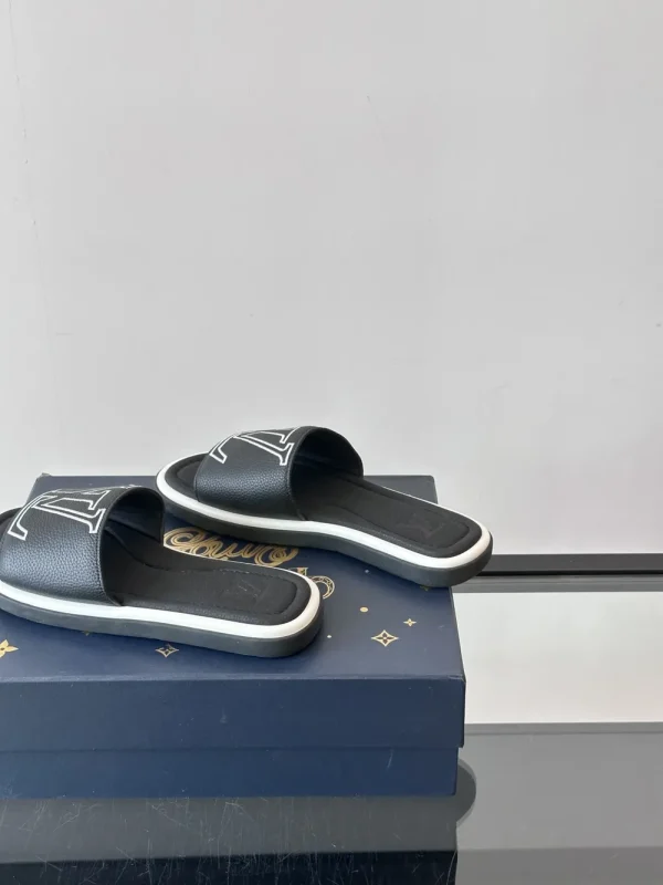 Louis Vuitton Portofino Mule Men's Black Slide