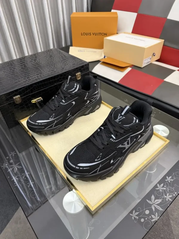 Louis Vuitton Tatic Runner Black Leather Sneaker
