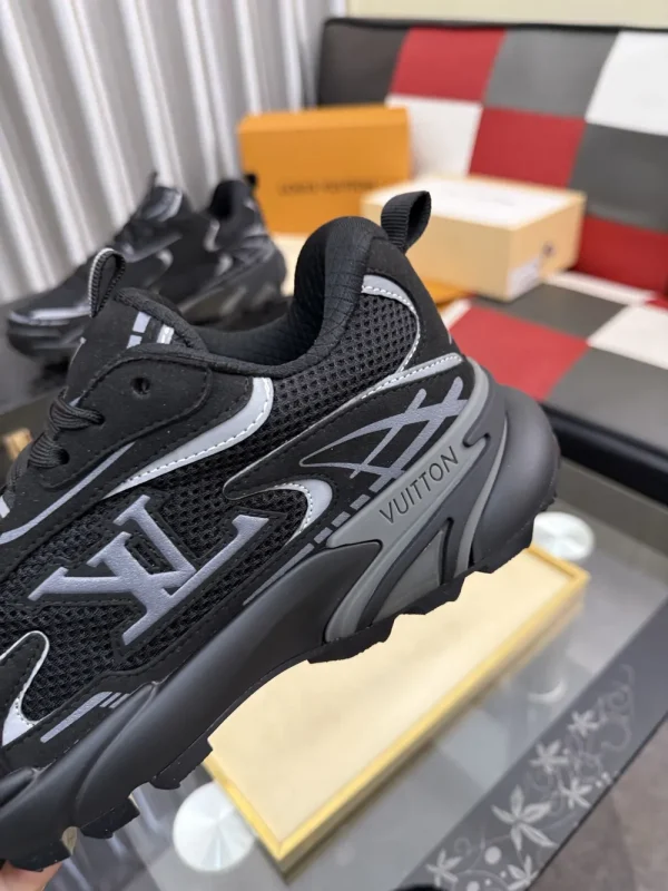 Louis Vuitton Tatic Runner Black Leather Sneaker