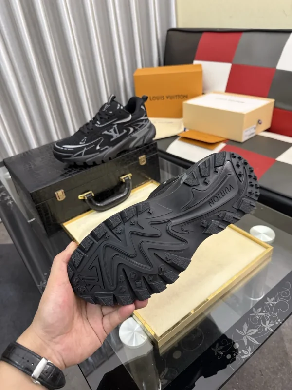 Louis Vuitton Tatic Runner Black Leather Sneaker