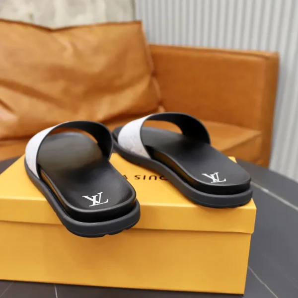 Louis Vuitton Waterfront Mule Black Rubber Slide