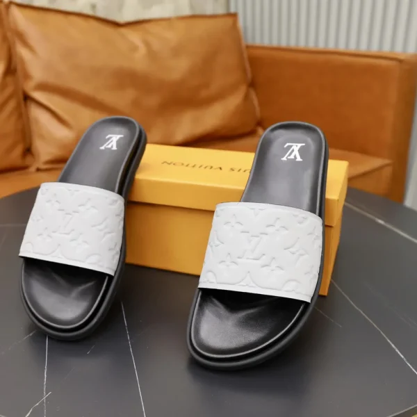 Louis Vuitton Waterfront Mule Black Rubber Slide