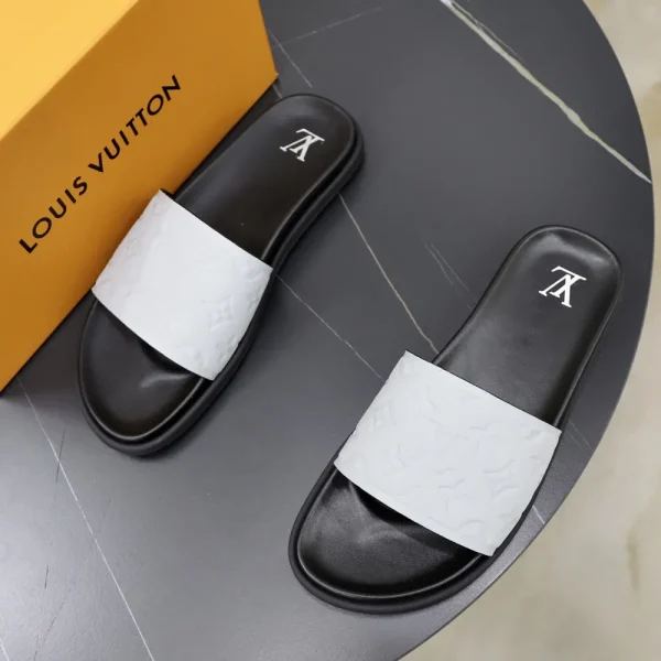 Louis Vuitton Waterfront Mule Black Rubber Slide