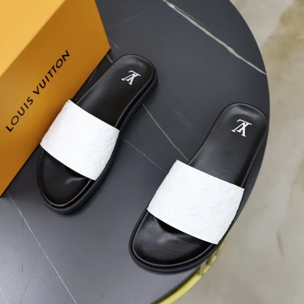 Louis Vuitton Waterfront Mule Slide - Black & White
