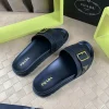 Luxearchive Prada Leather Buckle Slide