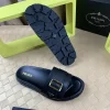 Luxearchive Prada Leather Buckle Slide