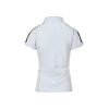 Adidas Originals Women's 3-Stripes Polo Shirt- WhiteBlack (5) Adidas Originals Women's 3-Stripes Polo Shirt- White/Black