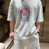 Balenciaga Political Campaign Sweatshorts- Grey Melange (4) Balenciaga Political Campaign Sweatshorts- Grey Melange