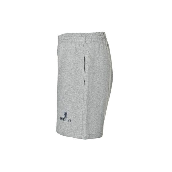 Balenciaga Political Campaign Sweatshorts- Grey Melange (7) Balenciaga Political Campaign Sweatshorts- Grey Melange
