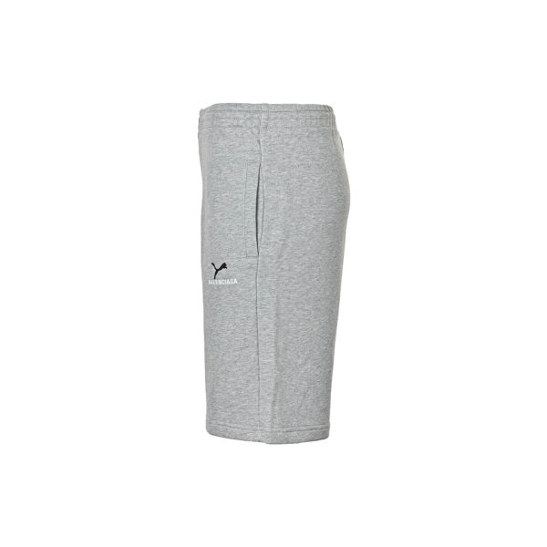 Balenciaga/Puma Essentials Logo Shorts- Gray Heather