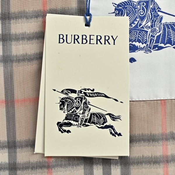 Burberry Gradient Check Newport Hooded Jacket- Sand beige