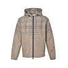 Burberry Gradient Check Newport Hooded Jacket- Sand beige