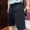 Burberry Logo Cotton Shorts- Black (1) Burberry Logo Cotton Shorts- Black