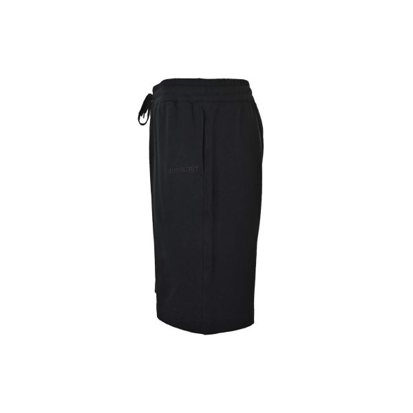 Burberry Logo Cotton Shorts- Black (7) Burberry Logo Cotton Shorts- Black