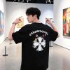 Chrome Hearts Multi Color Cross Cemetery T-shirt- Black (2) Chrome Hearts Multi Color Cross Cemetery T-shirt- Black